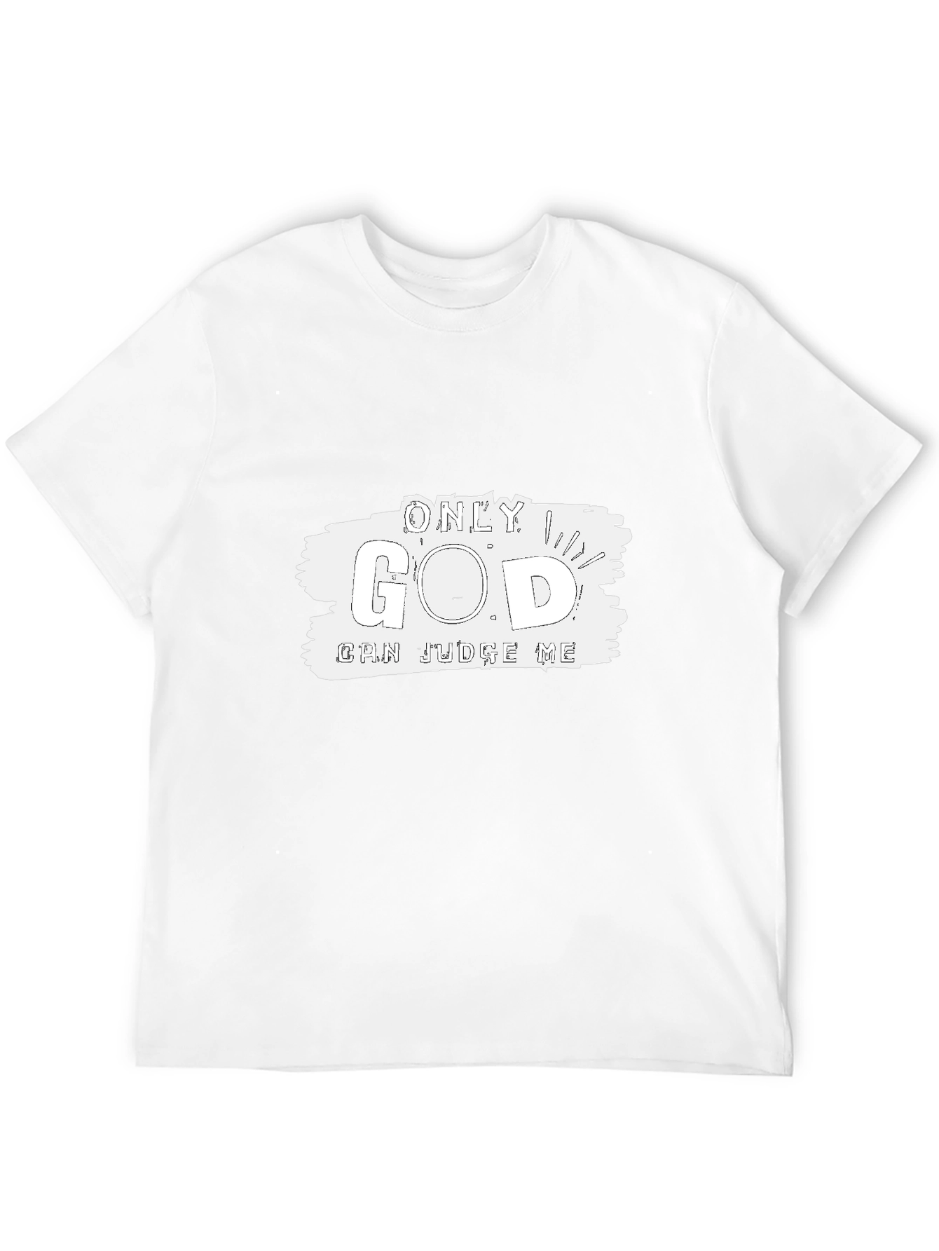 Only God Can Judge Me Black T-Shirt