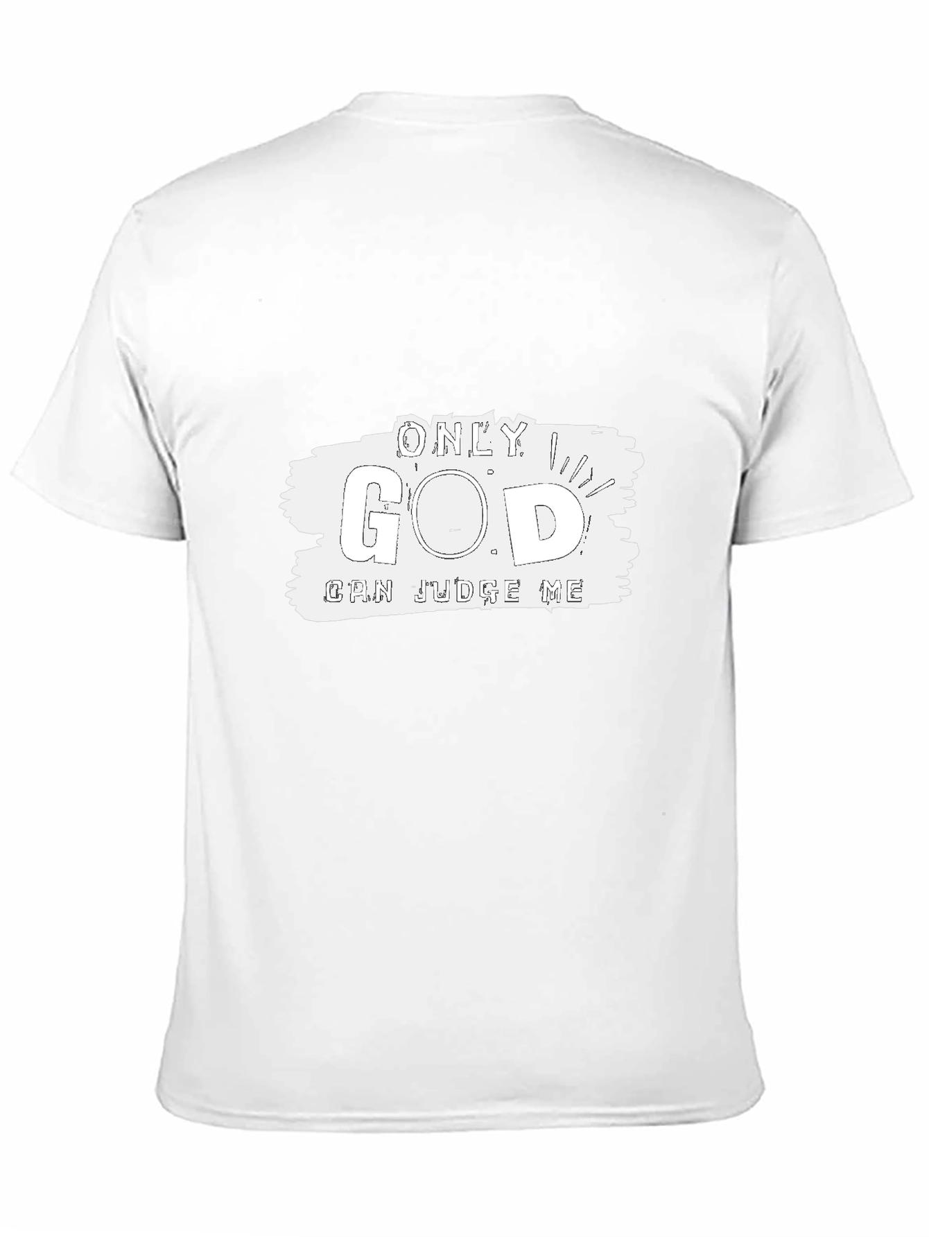 Only God Can Judge Me Black T-Shirt