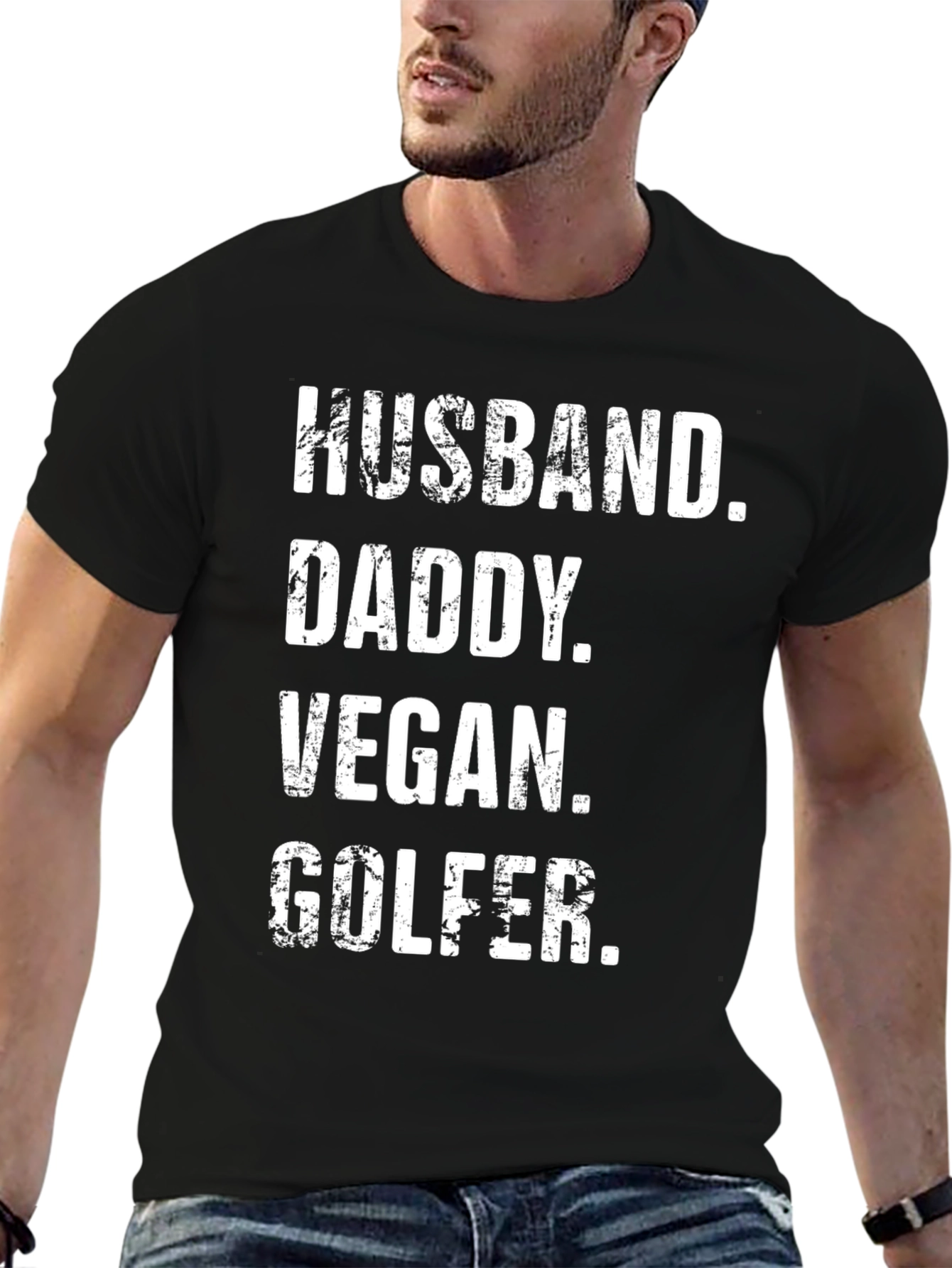 Husband Daddy Vegan Golfer T-Shirt