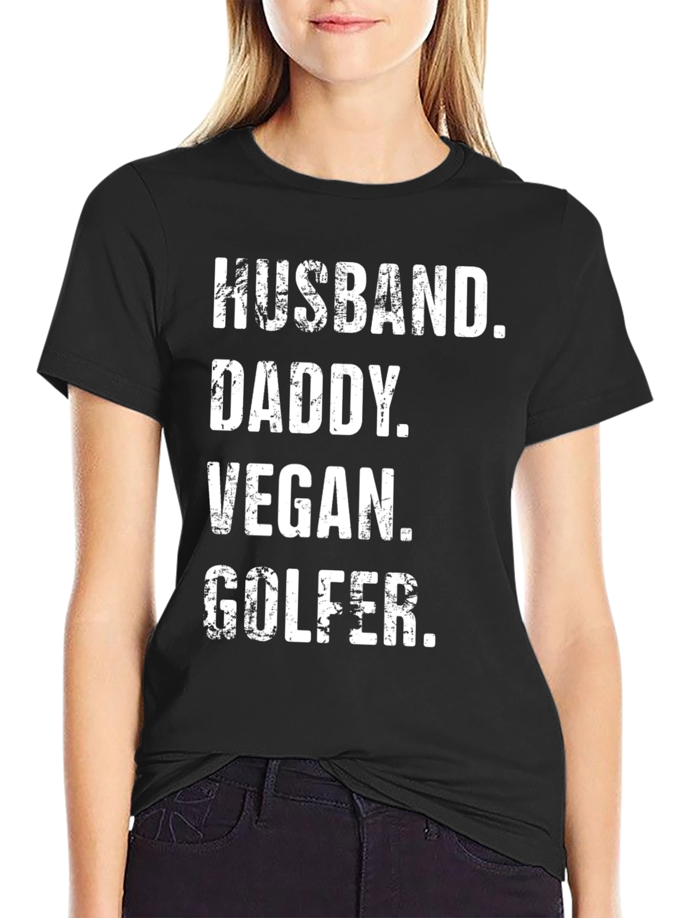 Husband Daddy Vegan Golfer T-Shirt