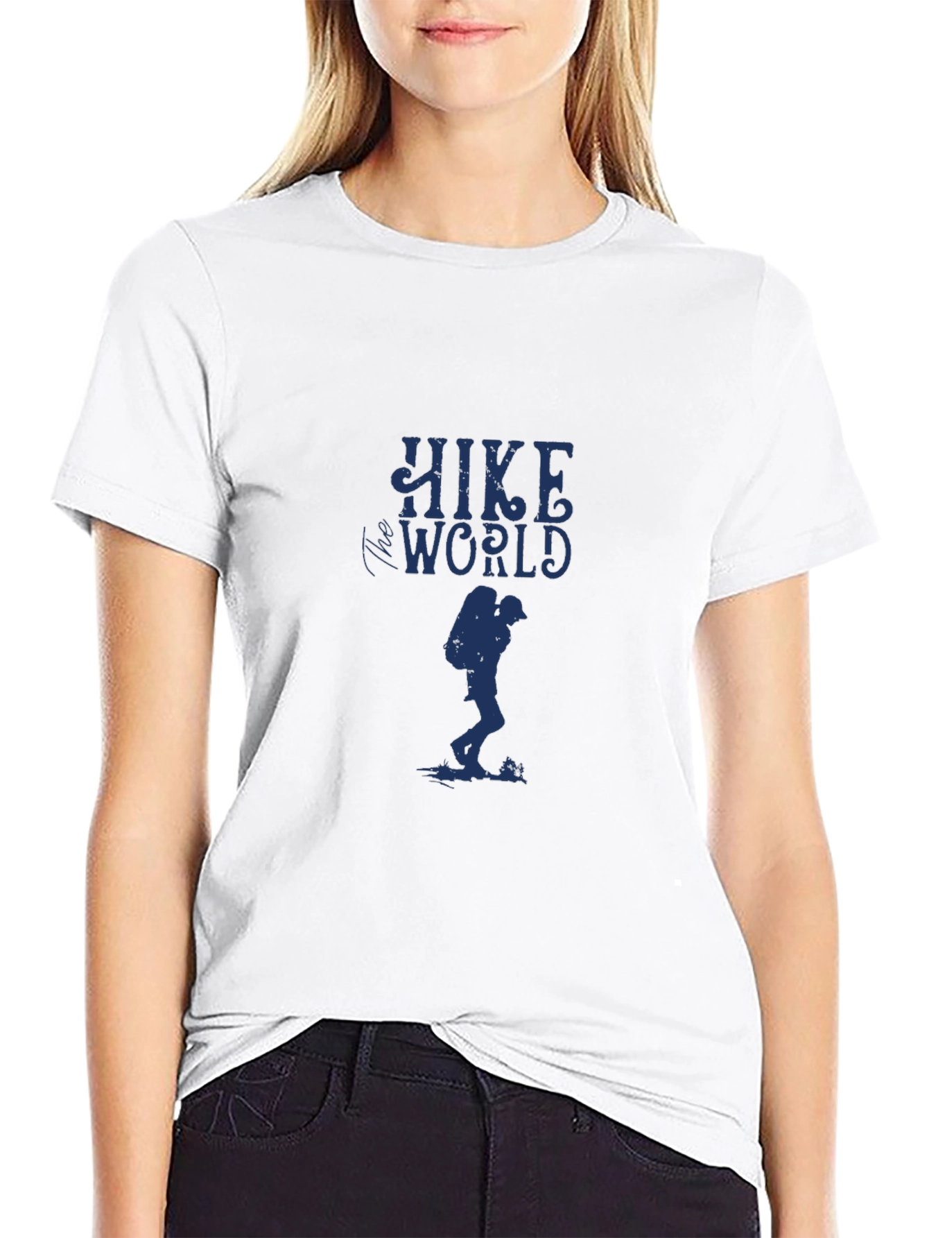 Hike World Graphic Tee - Black Adventure Shirt