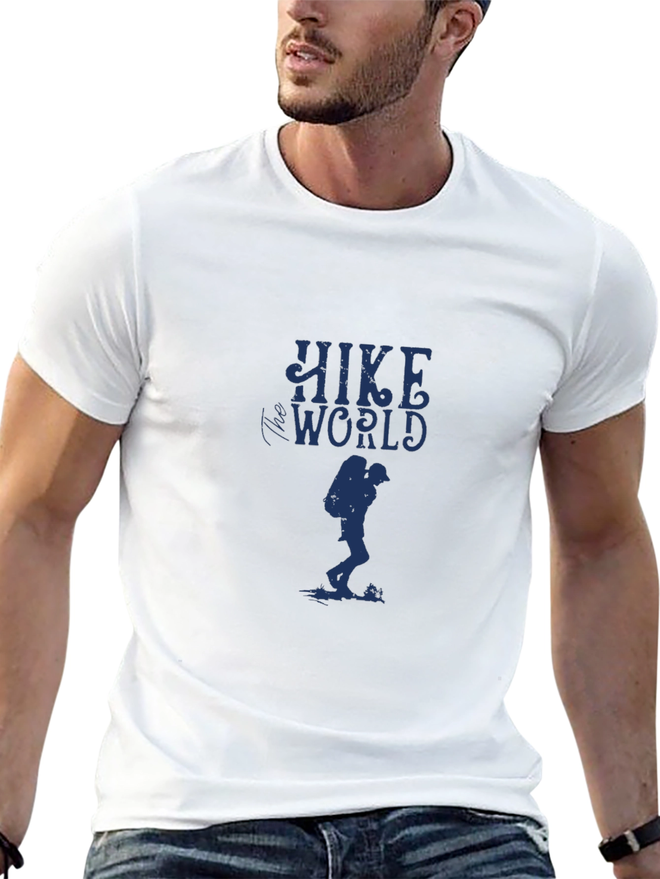 Hike World Graphic Tee - Black Adventure Shirt