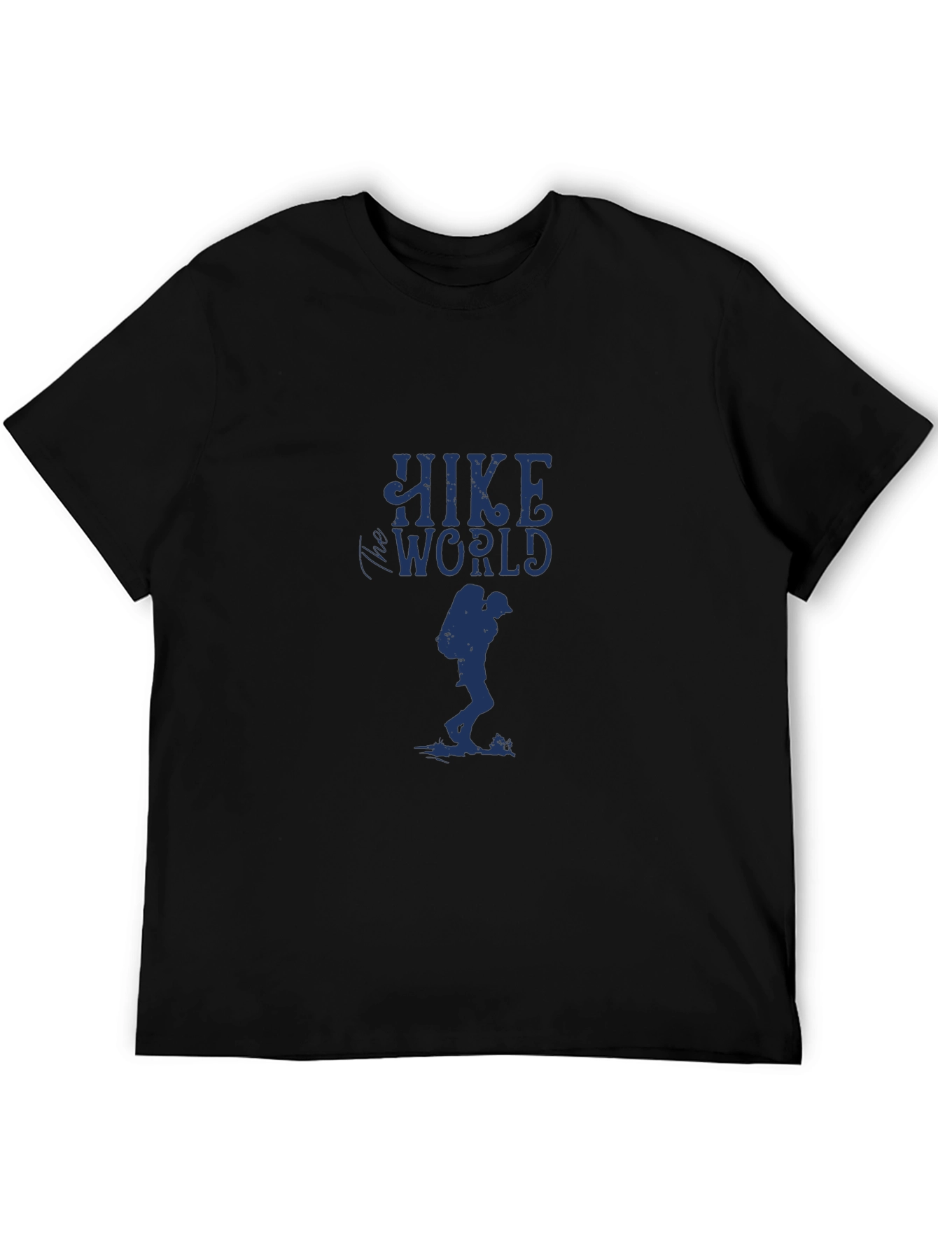 Hike World Graphic Tee - Black Adventure Shirt