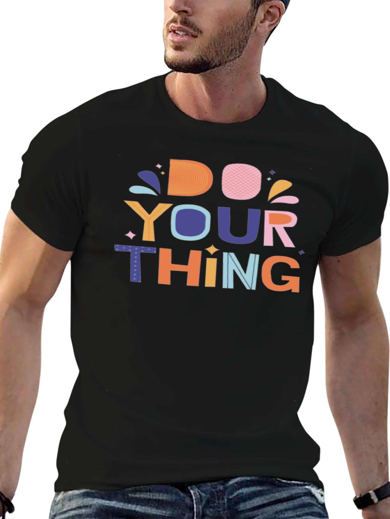 Do Your Thing Graphic Tee - Stylish Black T-Shirt