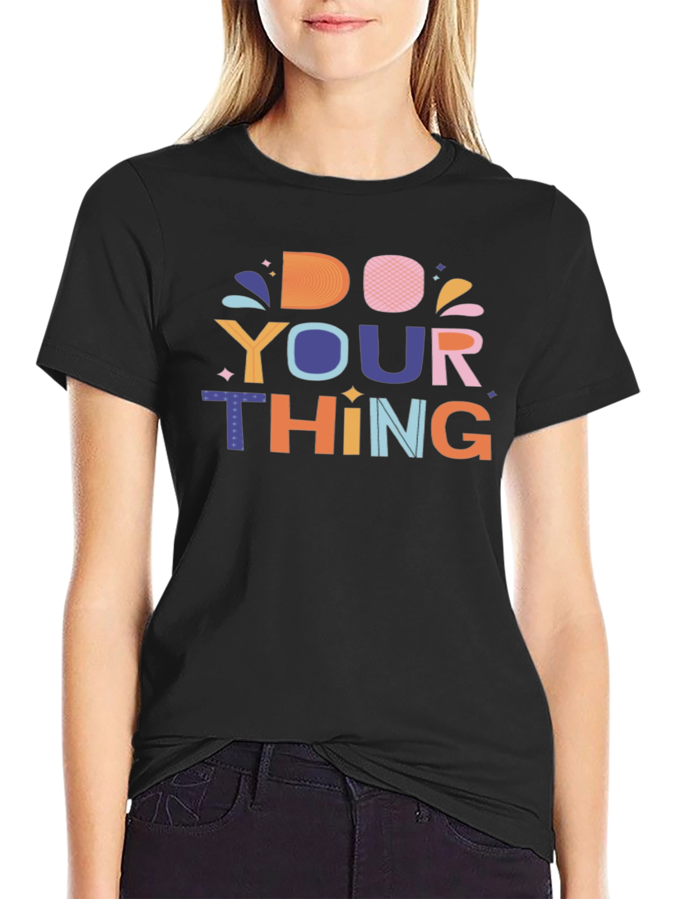 Do Your Thing Graphic Tee - Stylish Black T-Shirt