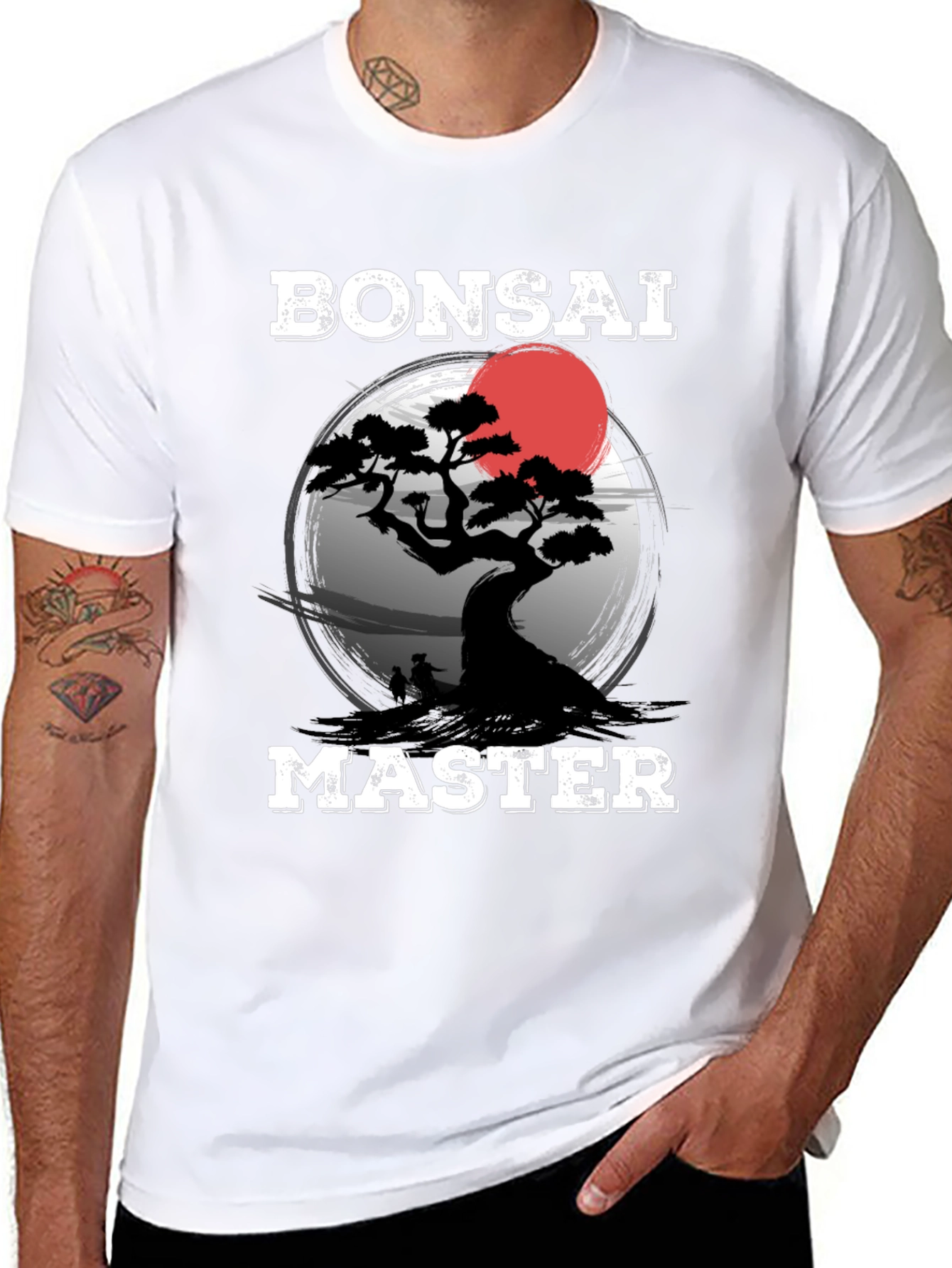Bonsai Master Graphic T-Shirt - Black
