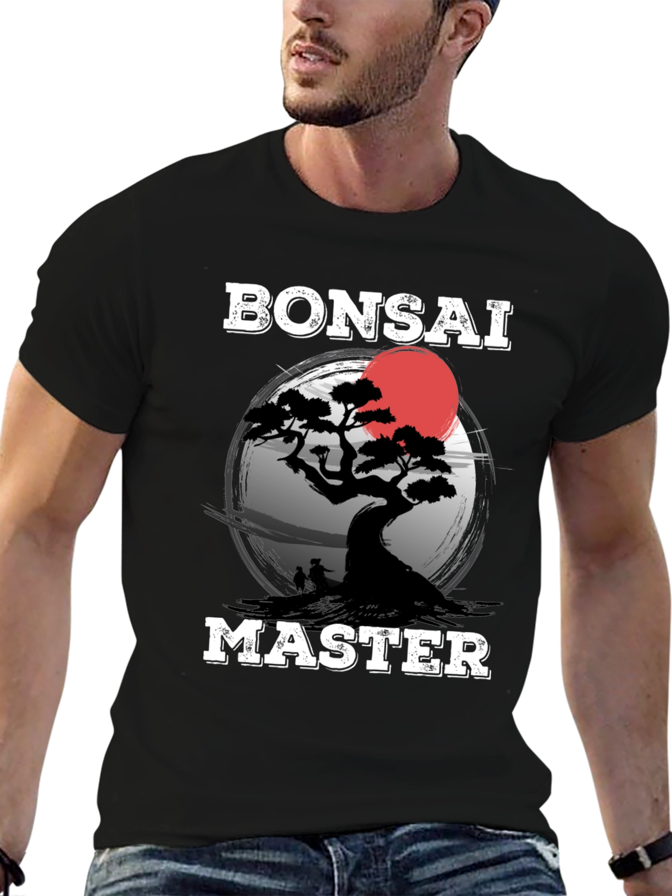 Bonsai Master Graphic T-Shirt - Black