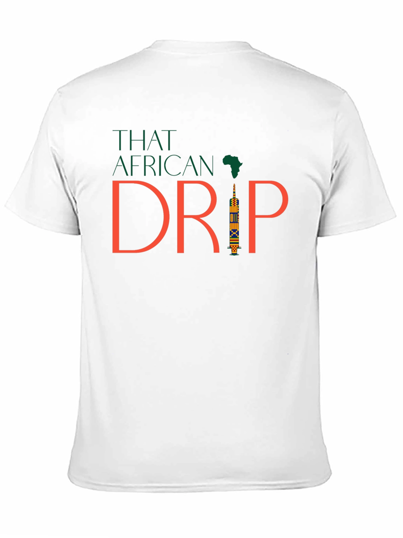 That African Drip Black Tee