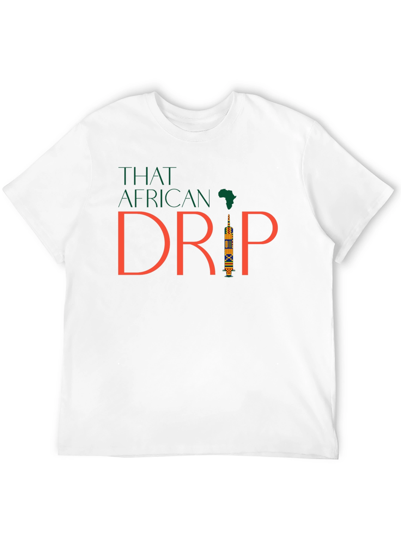 That African Drip Black Tee