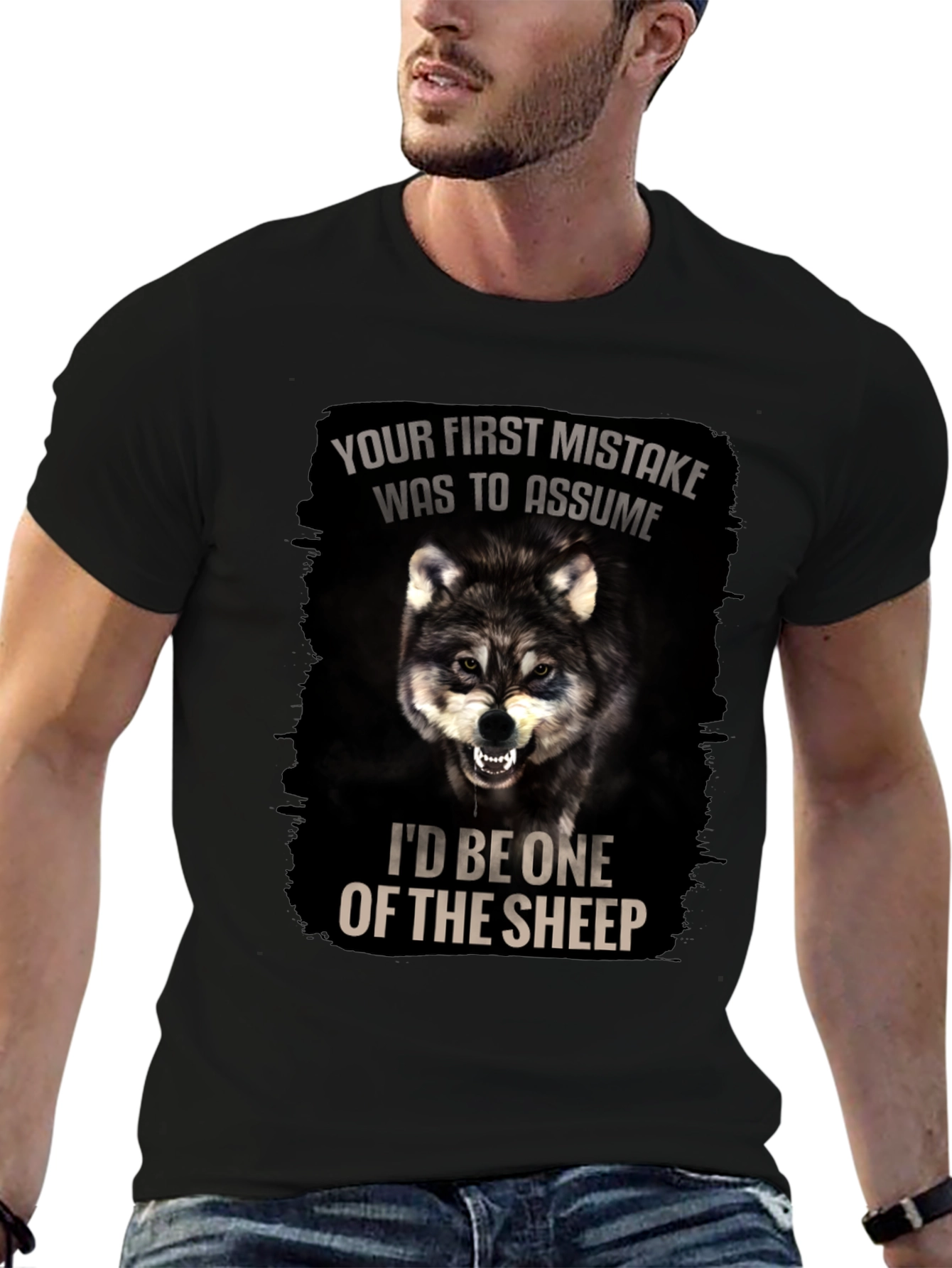 Wolf Graphic T-Shirt: Your First Mistake Was To Assume