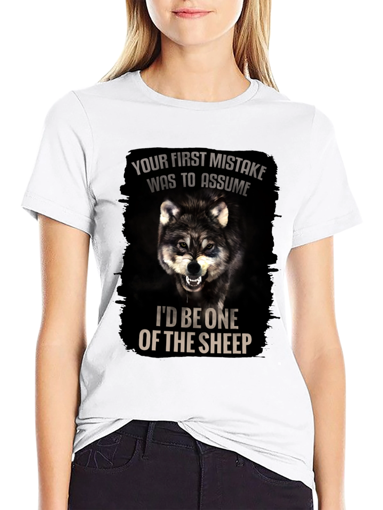 Wolf Graphic T-Shirt: Your First Mistake Was To Assume