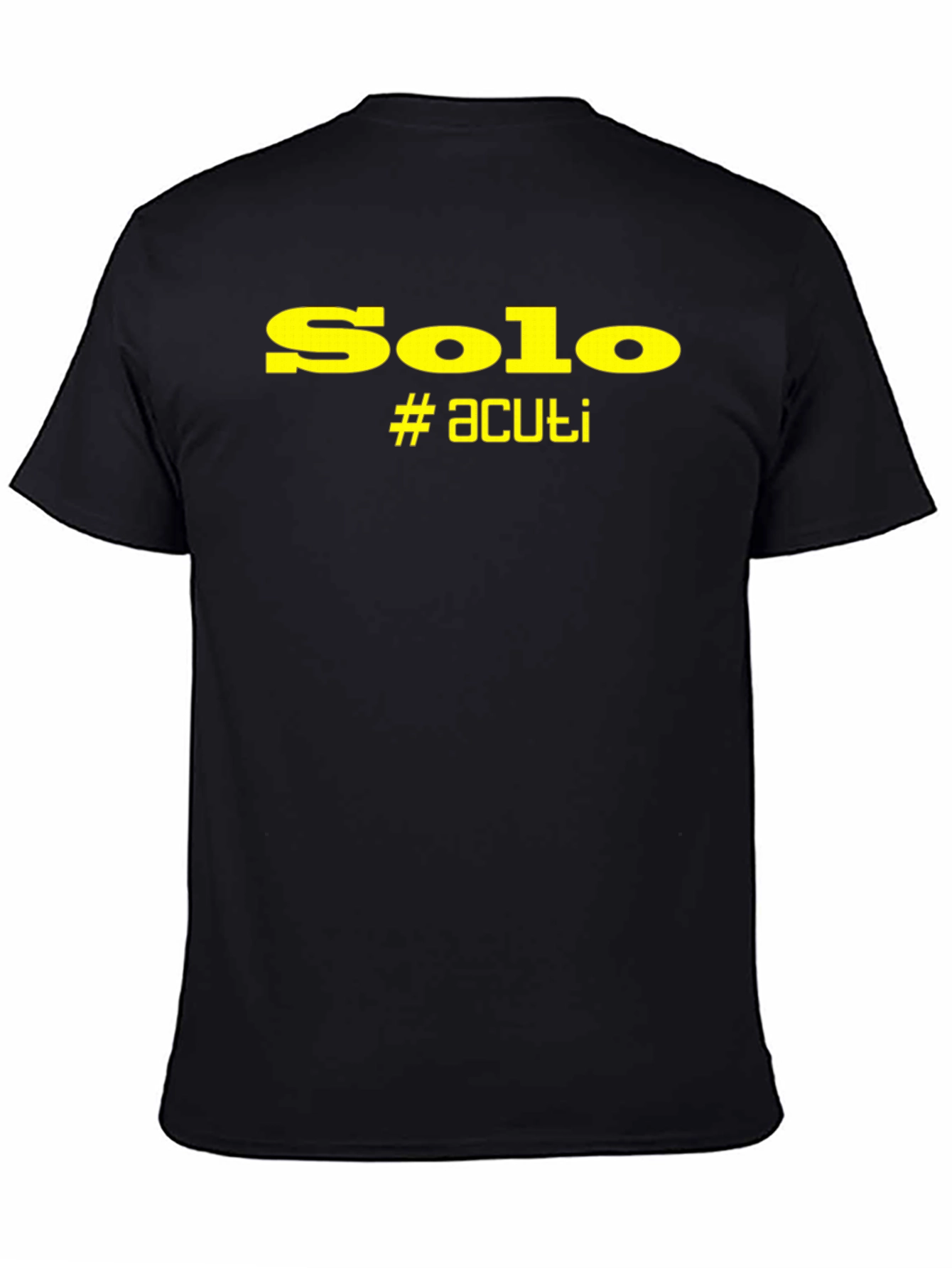 Solo #acuti Black Graphic T-Shirt