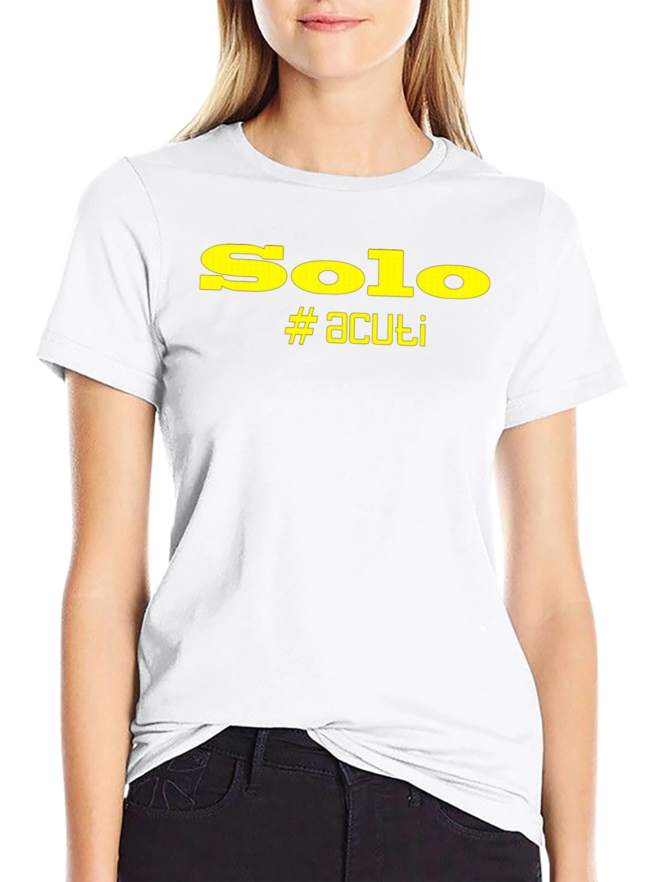 Solo #acuti Black Graphic T-Shirt