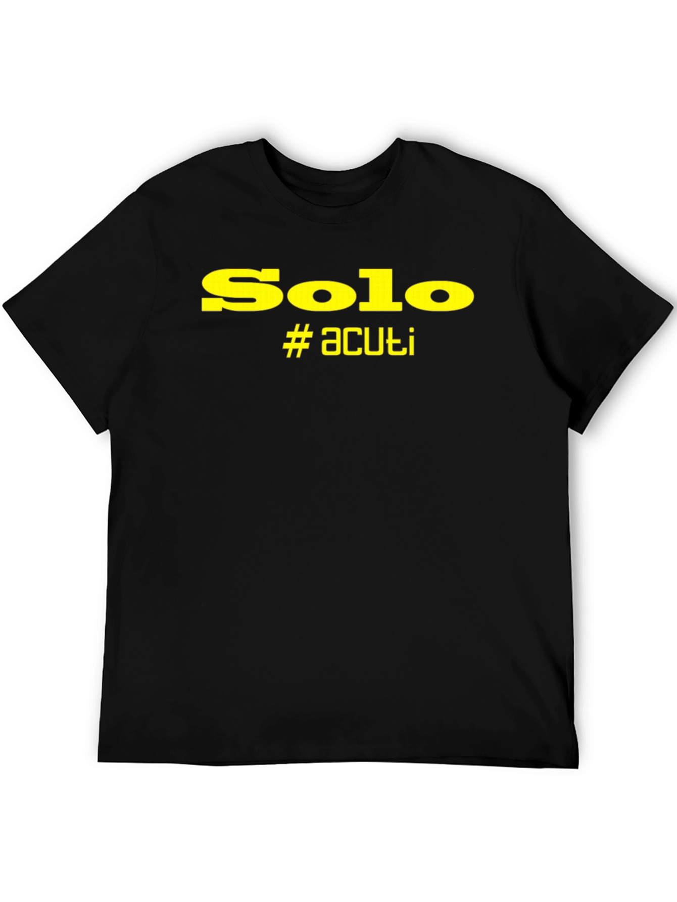 Solo #acuti Black Graphic T-Shirt