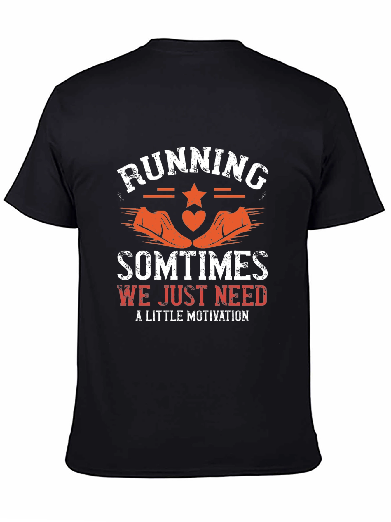 Running Motivation Black T-Shirt