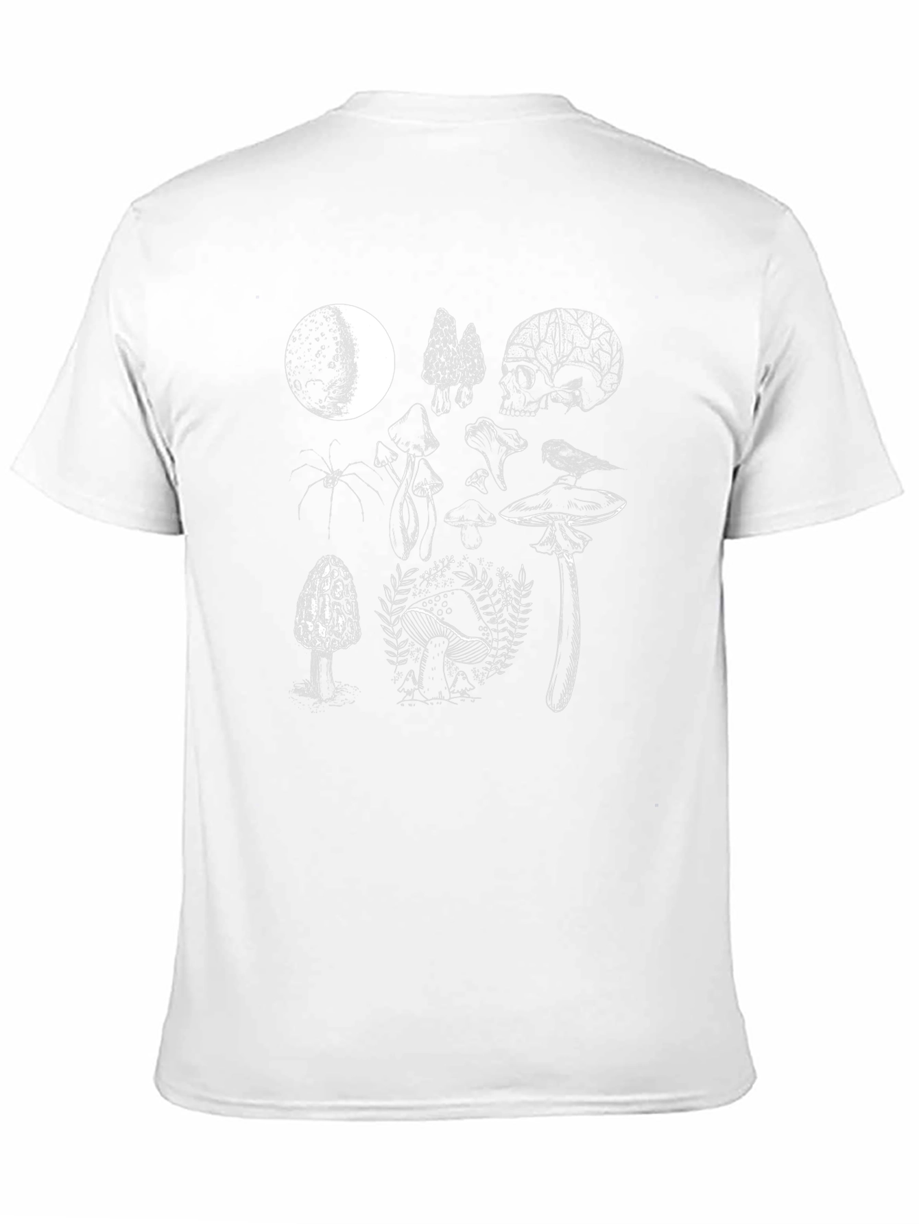 Mystical Moon & Mushroom Graphic Tee