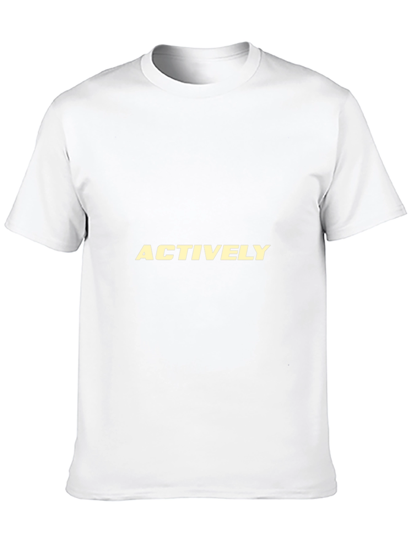 Actively Graphic Tee - Classic Black Cotton T-Shirt