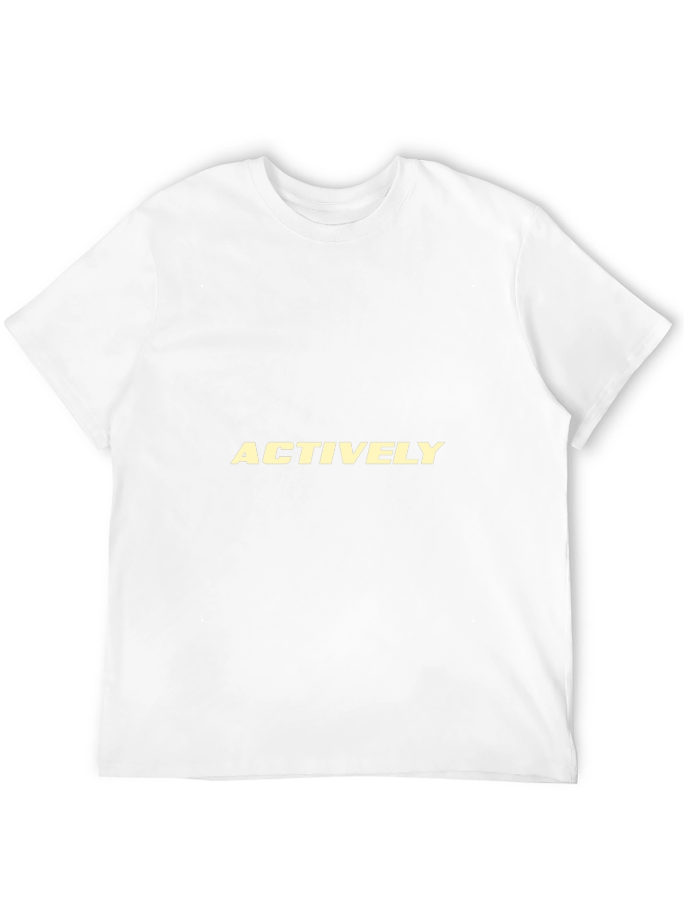 Actively Graphic Tee - Classic Black Cotton T-Shirt