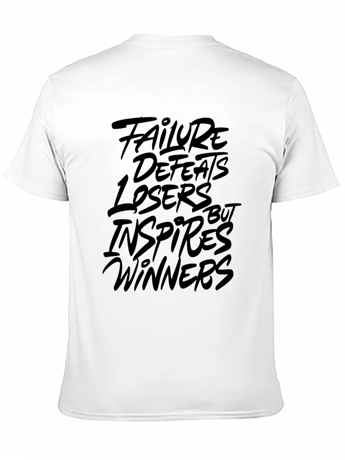 Failure Inspires T-Shirt - Motivational Black Tee