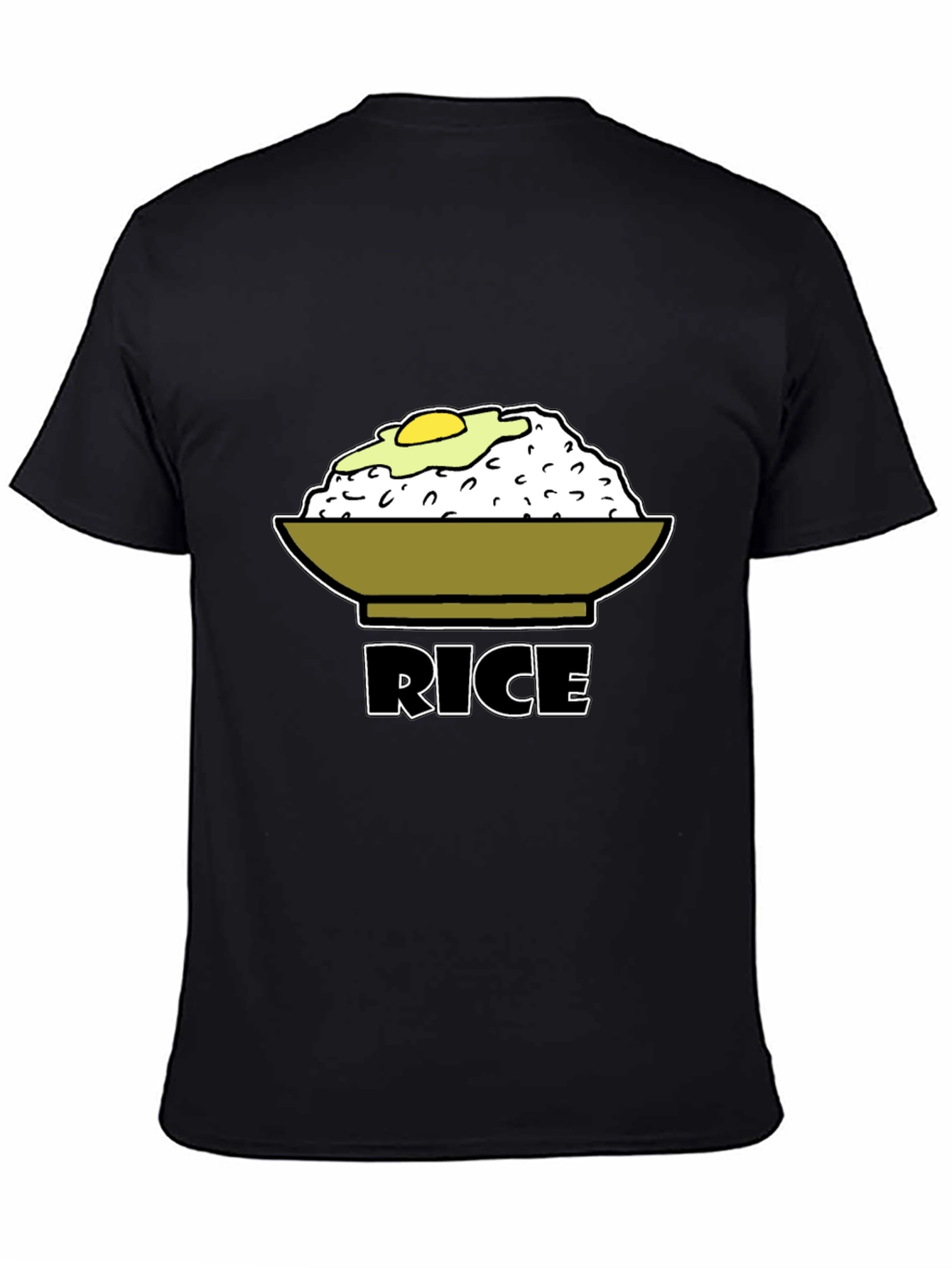 Rice & Egg Graphic Tee - Foodie T-Shirt