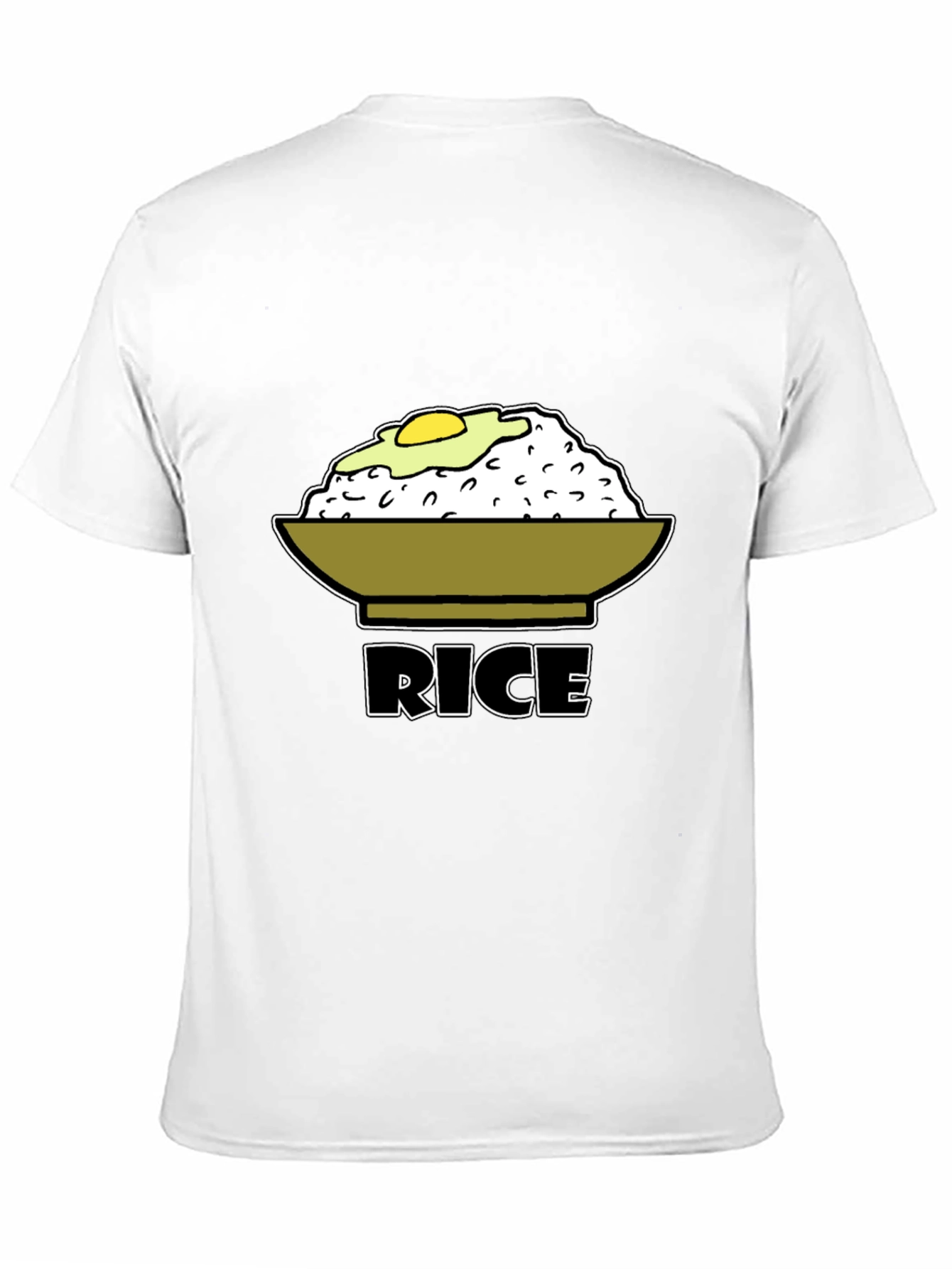 Rice & Egg Graphic Tee - Foodie T-Shirt