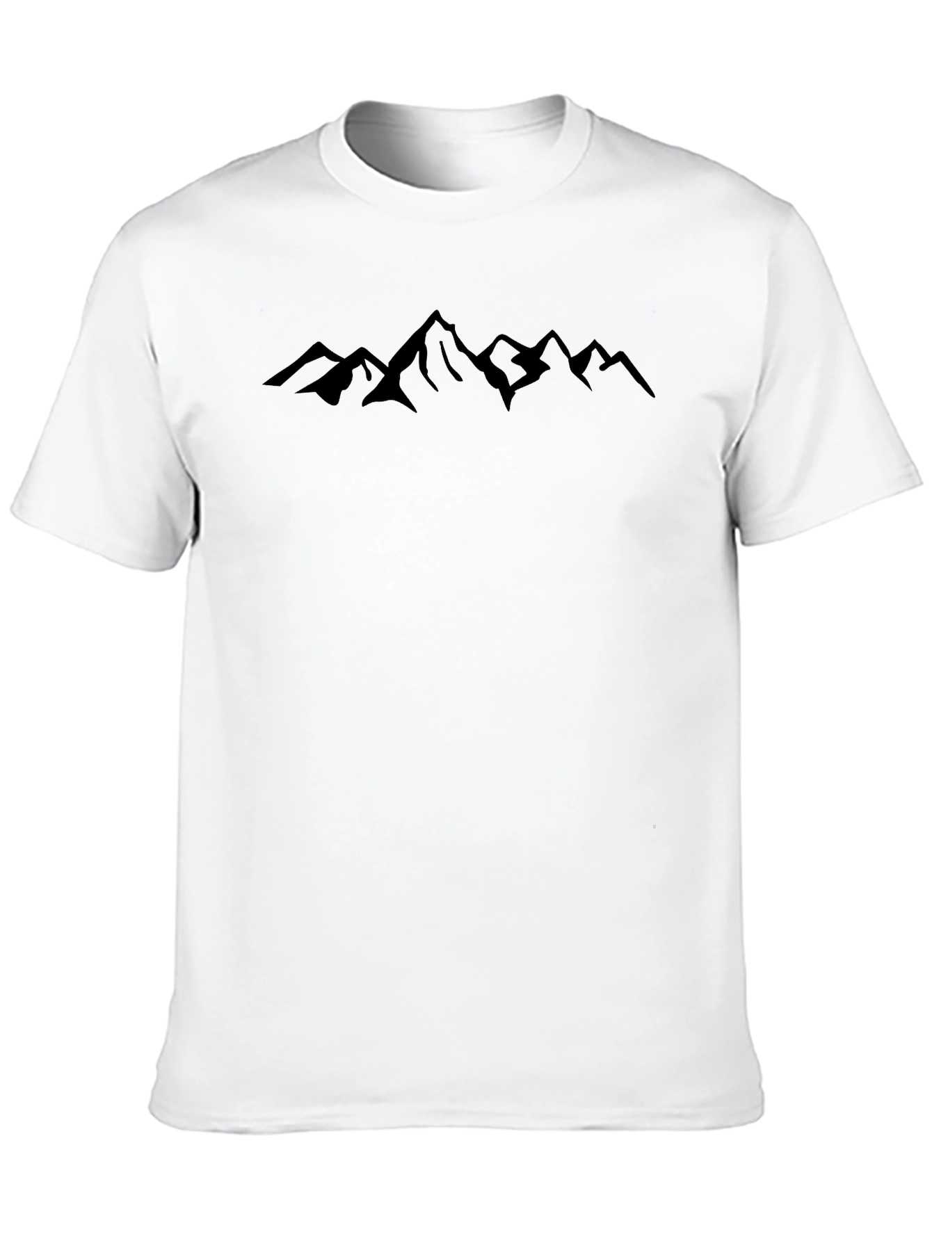 Black Mountain Range Graphic Tee - Mens Casual T-Shirt