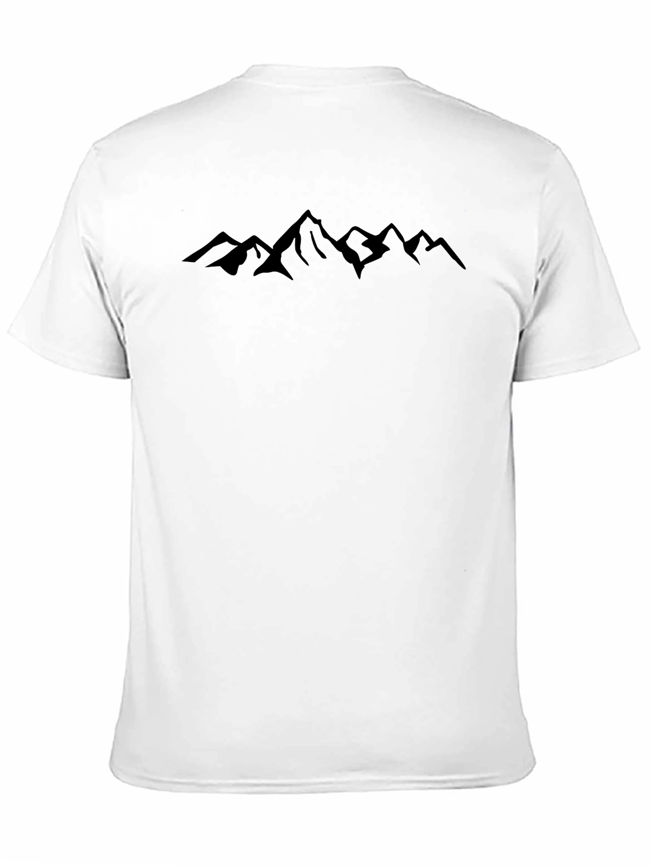 Black Mountain Range Graphic Tee - Mens Casual T-Shirt