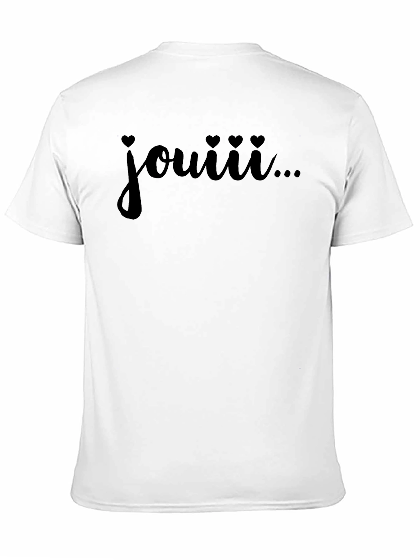 Jouiii Heart Graphic Black T-Shirt