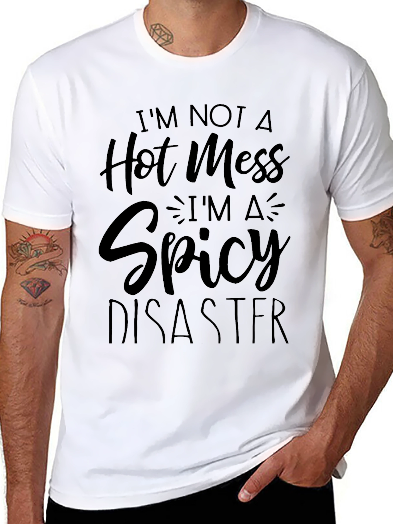 Spicy Disaster Black Graphic Tee