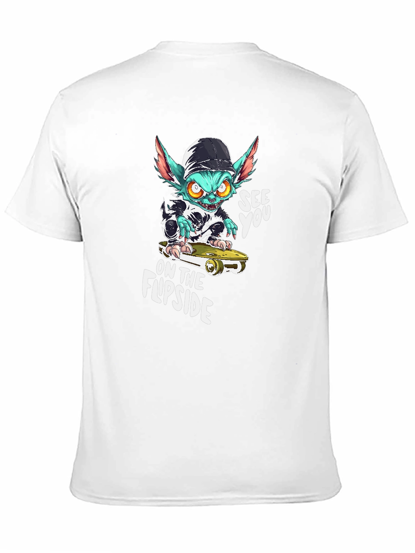 Skateboarding Gremlin Graphic T-Shirt