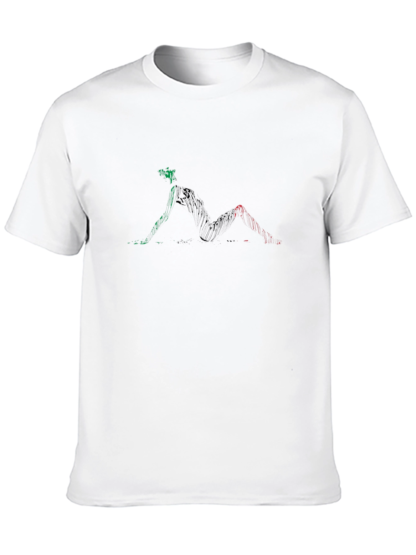 Abstract Figure T-Shirt - Black