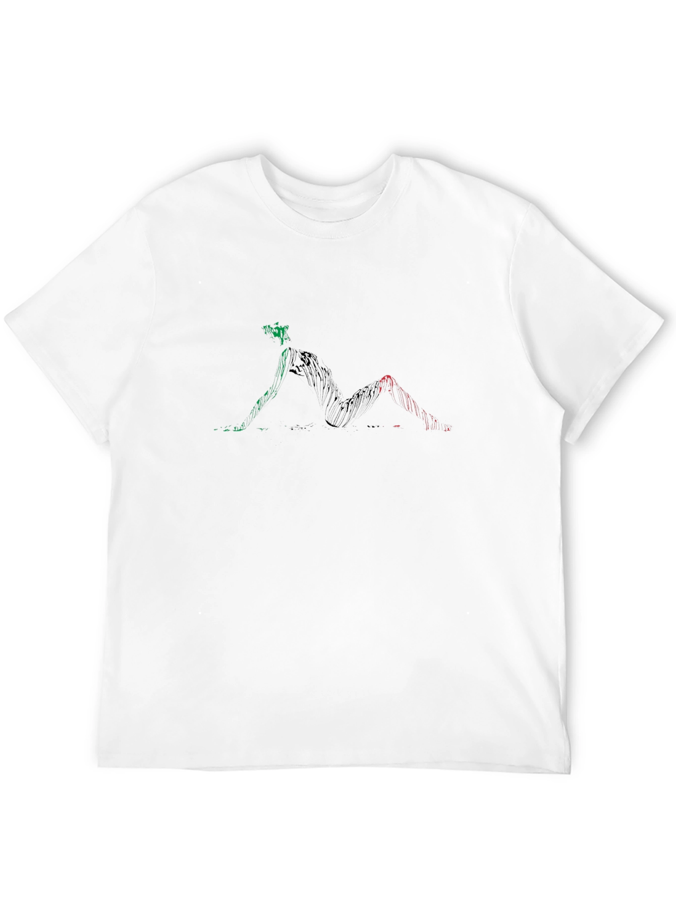 Abstract Figure T-Shirt - Black