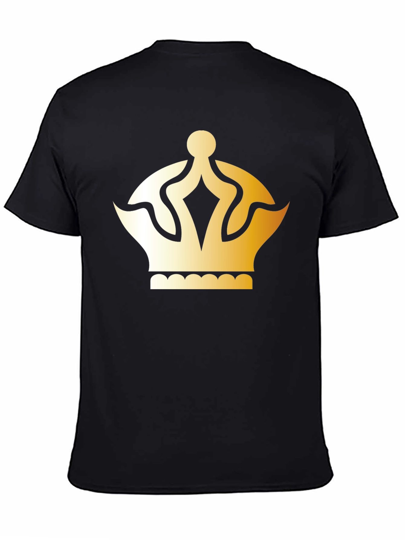 Gold Crown Graphic T-Shirt - Classic Style