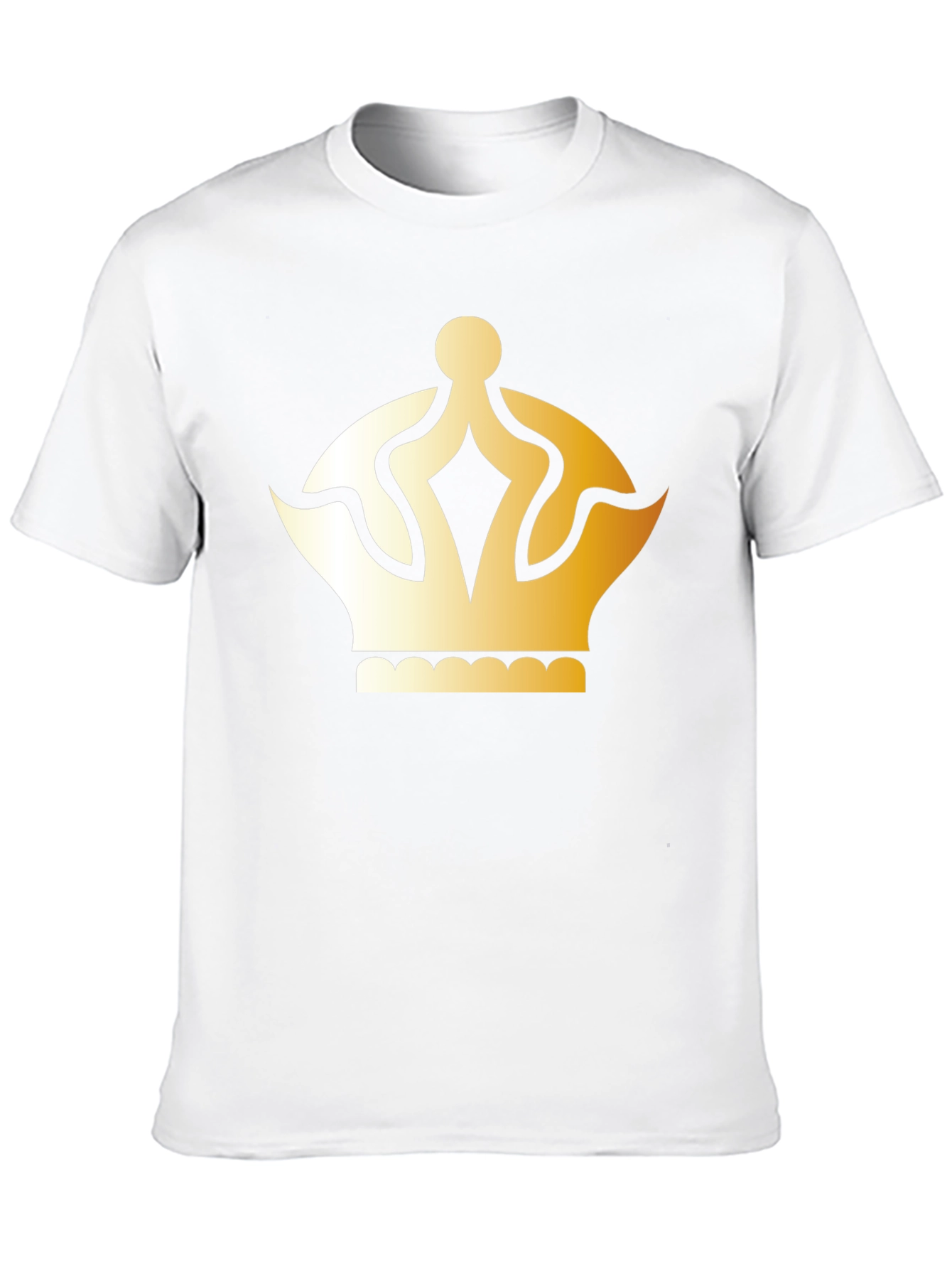 Gold Crown Graphic T-Shirt - Classic Style