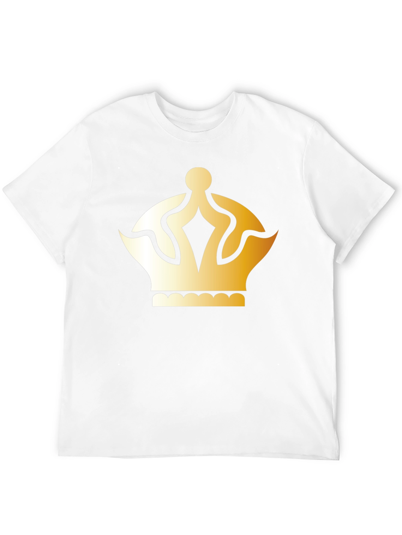 Gold Crown Graphic T-Shirt - Classic Style