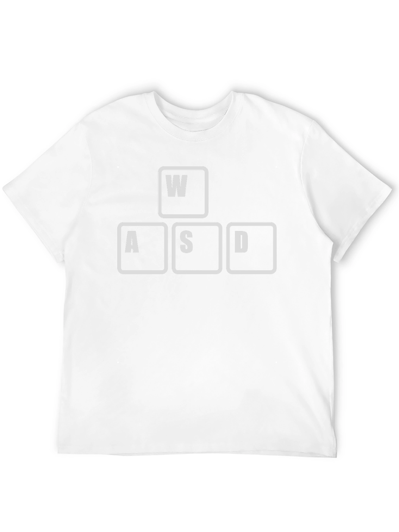 Gamer WASD Keys T-Shirt - Black