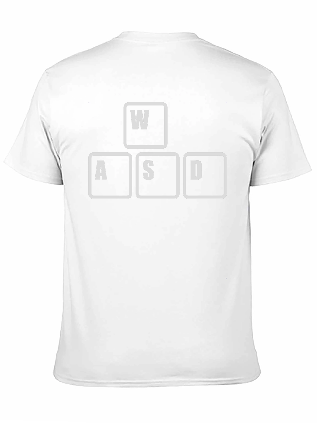 Gamer WASD Keys T-Shirt - Black