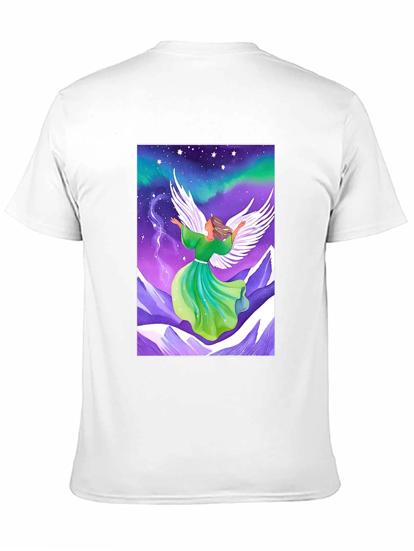 Angel Wings Graphic Tee - Celestial Design