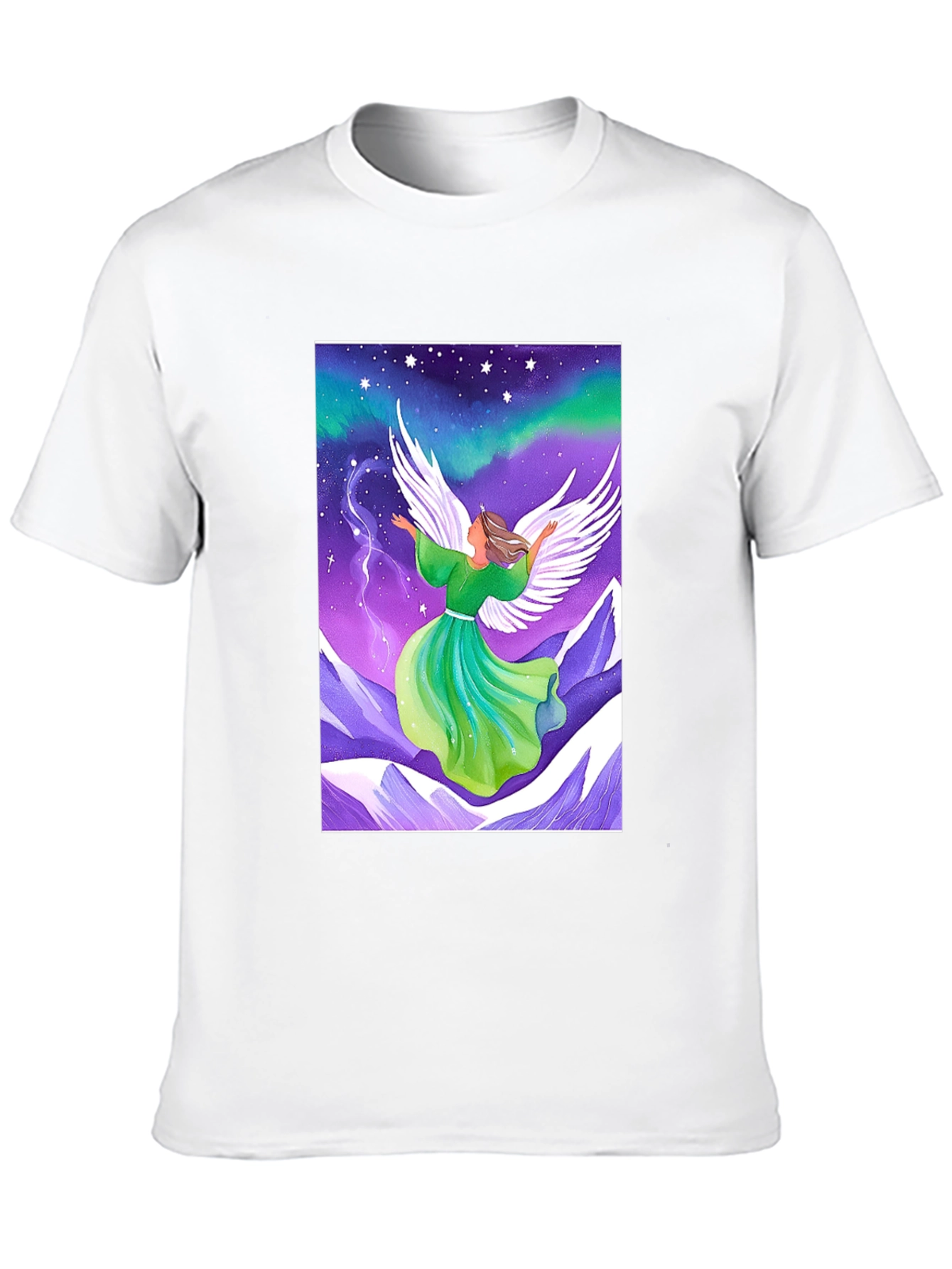 Angel Wings Graphic Tee - Celestial Design