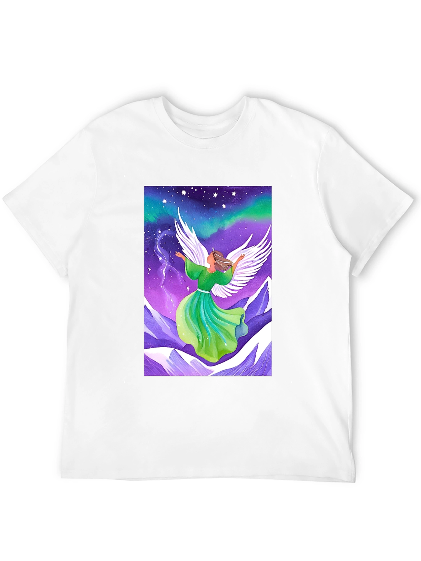 Angel Wings Graphic Tee - Celestial Design
