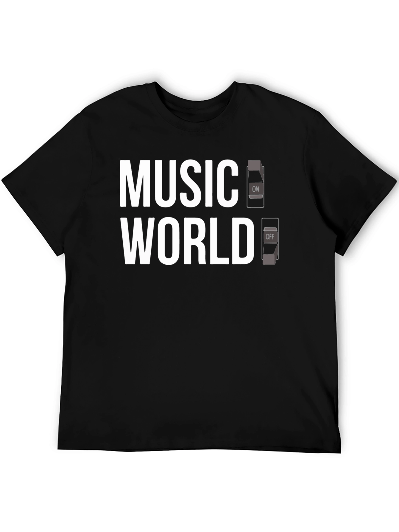 Music World On/Off Switch Graphic Tee