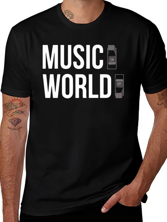 Music World On/Off Switch Graphic Tee