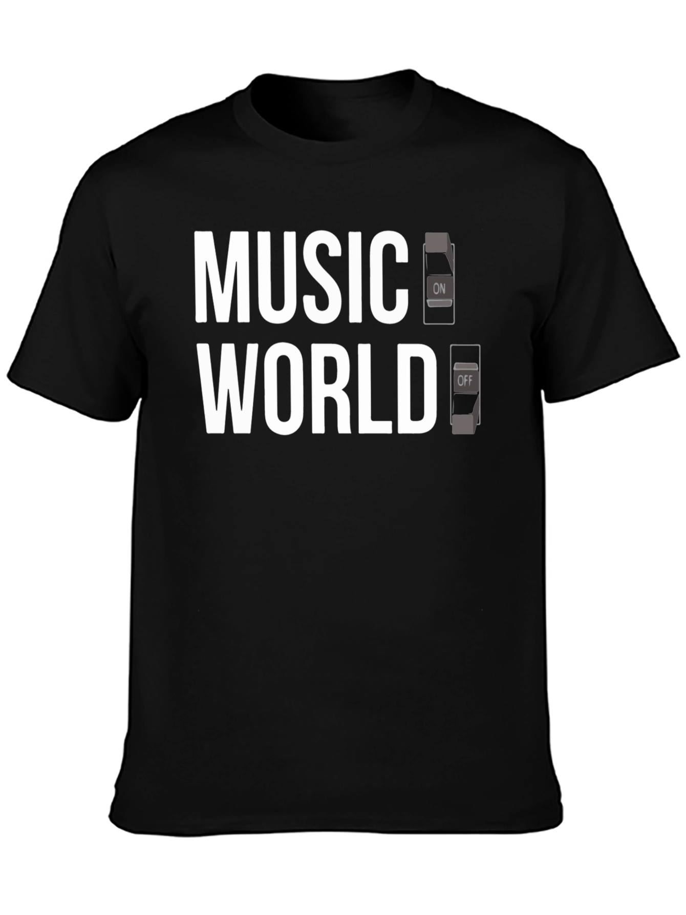 Music World On/Off Switch Graphic Tee