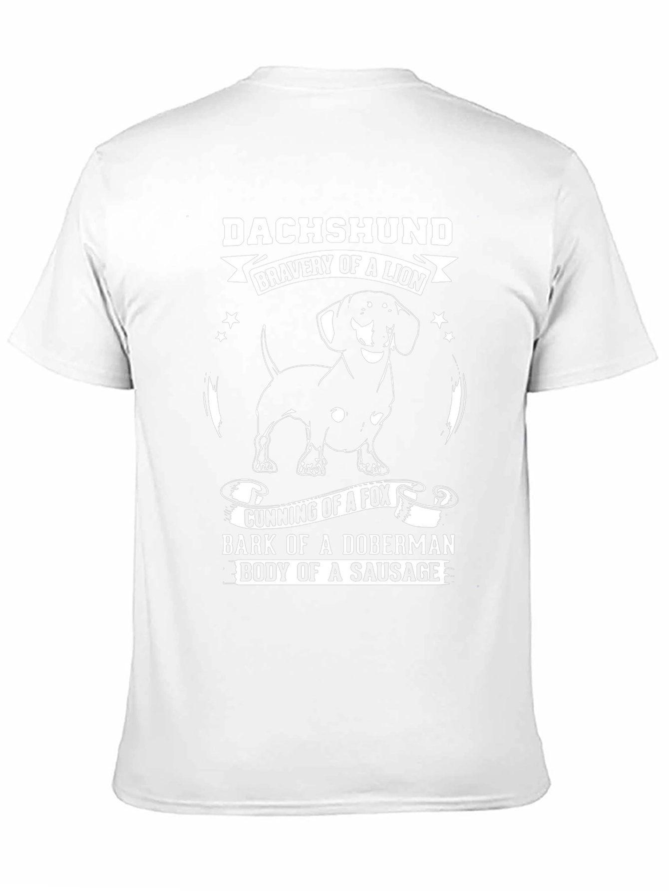 Dachshund Bravery of a Lion Graphic T-Shirt