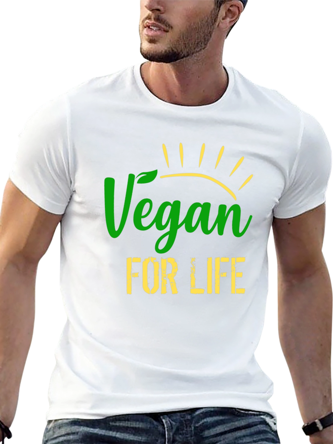 Vegan for Life T-Shirt - Stylish Vegan Apparel