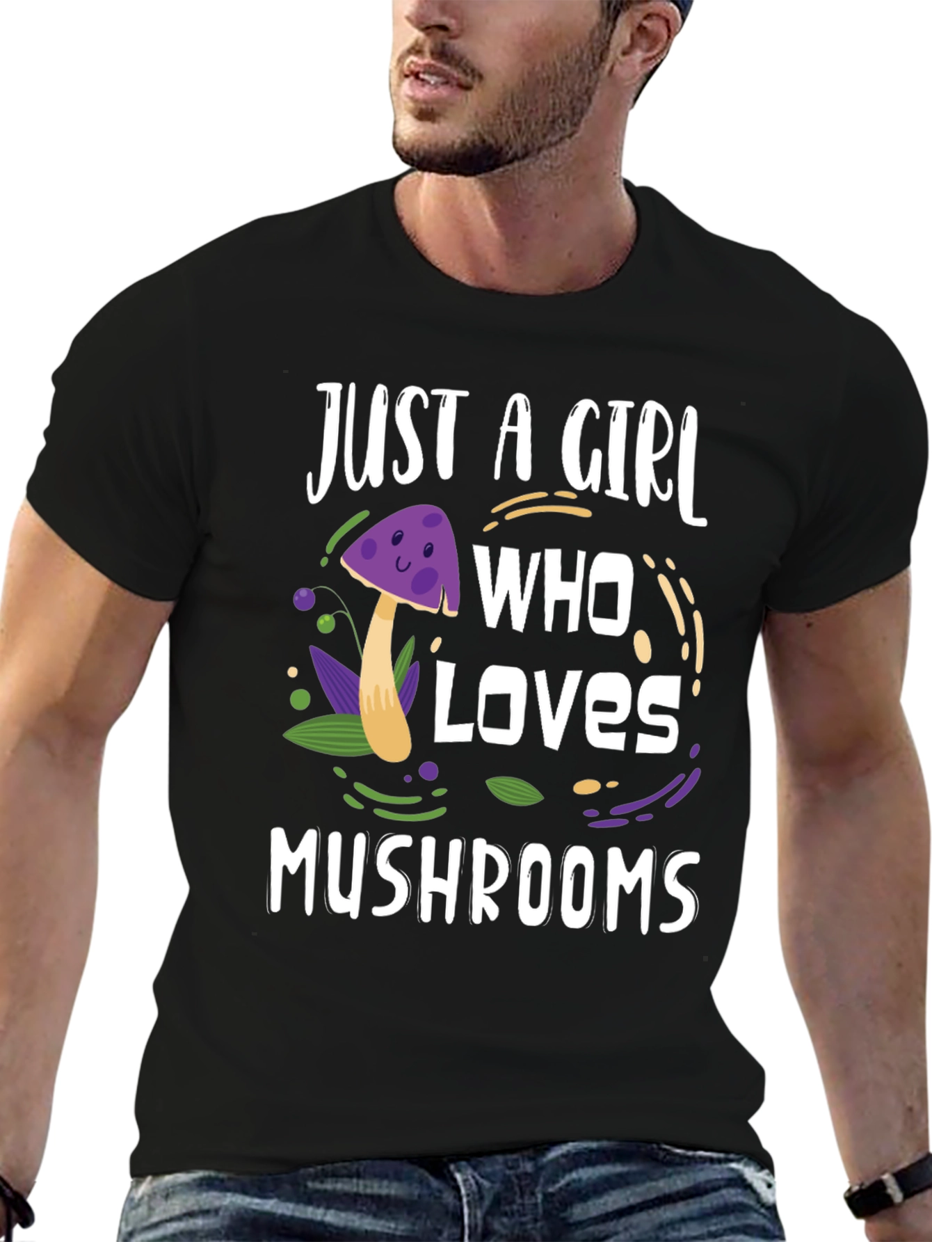 Just A Girl Who Loves Mushrooms T-Shirt