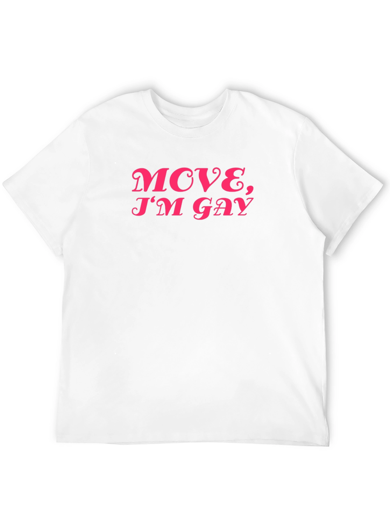 Move Im Gay Graphic Tee - Black