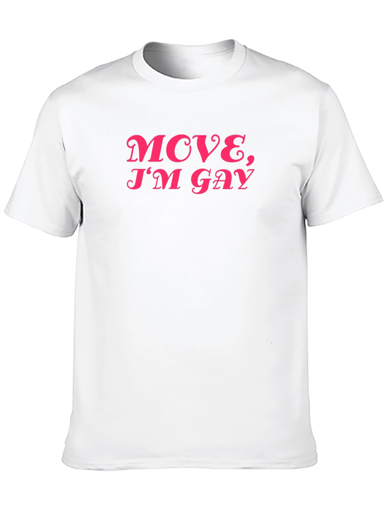 Move Im Gay Graphic Tee - Black