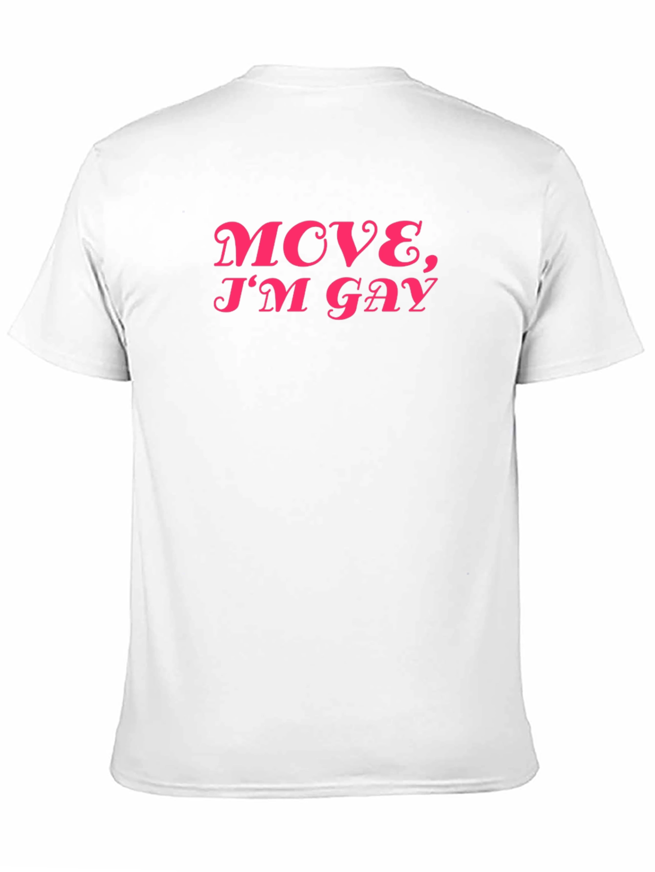 Move Im Gay Graphic Tee - Black
