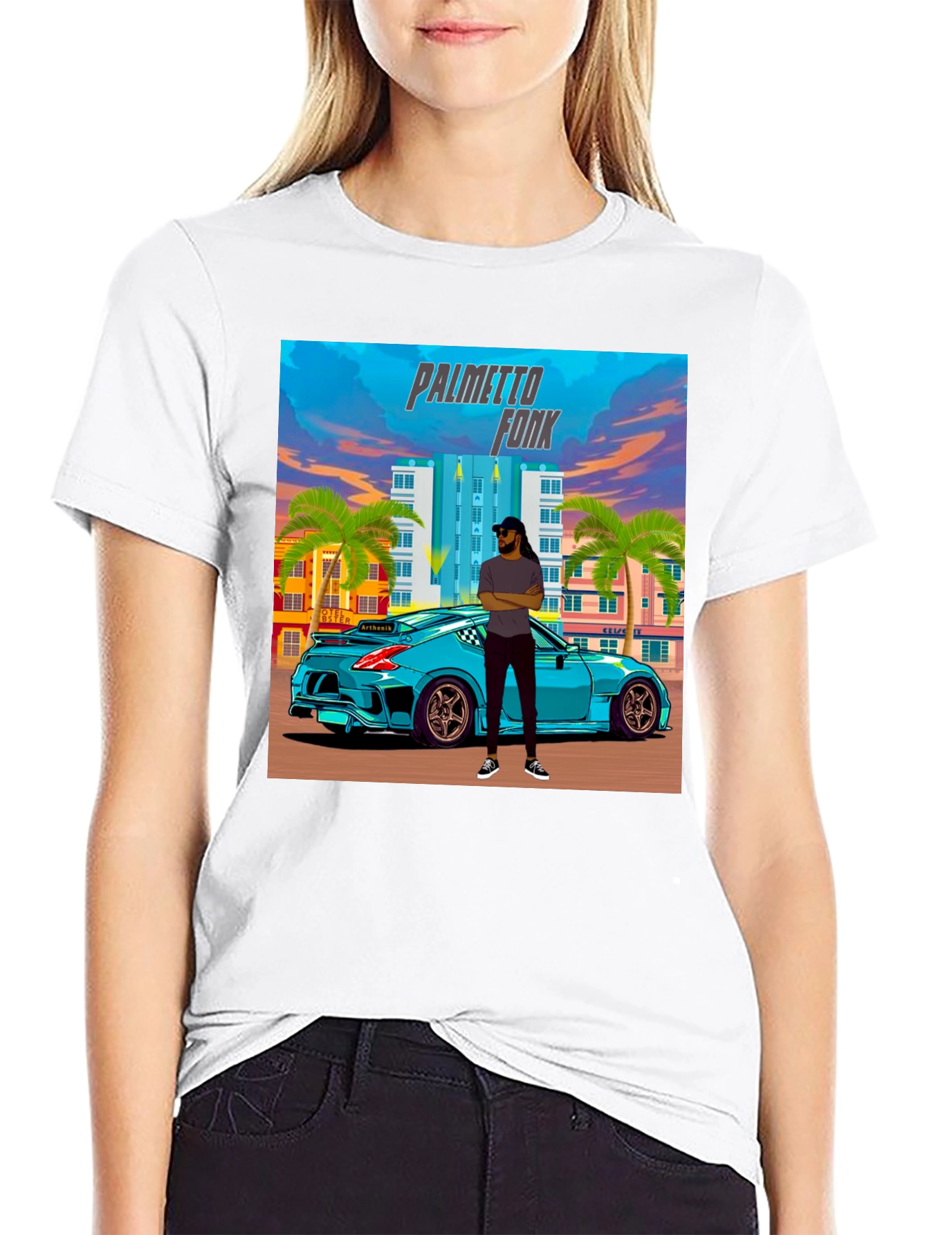 Palmetto Fonk Tee - Cool Car Graphic T-Shirt
